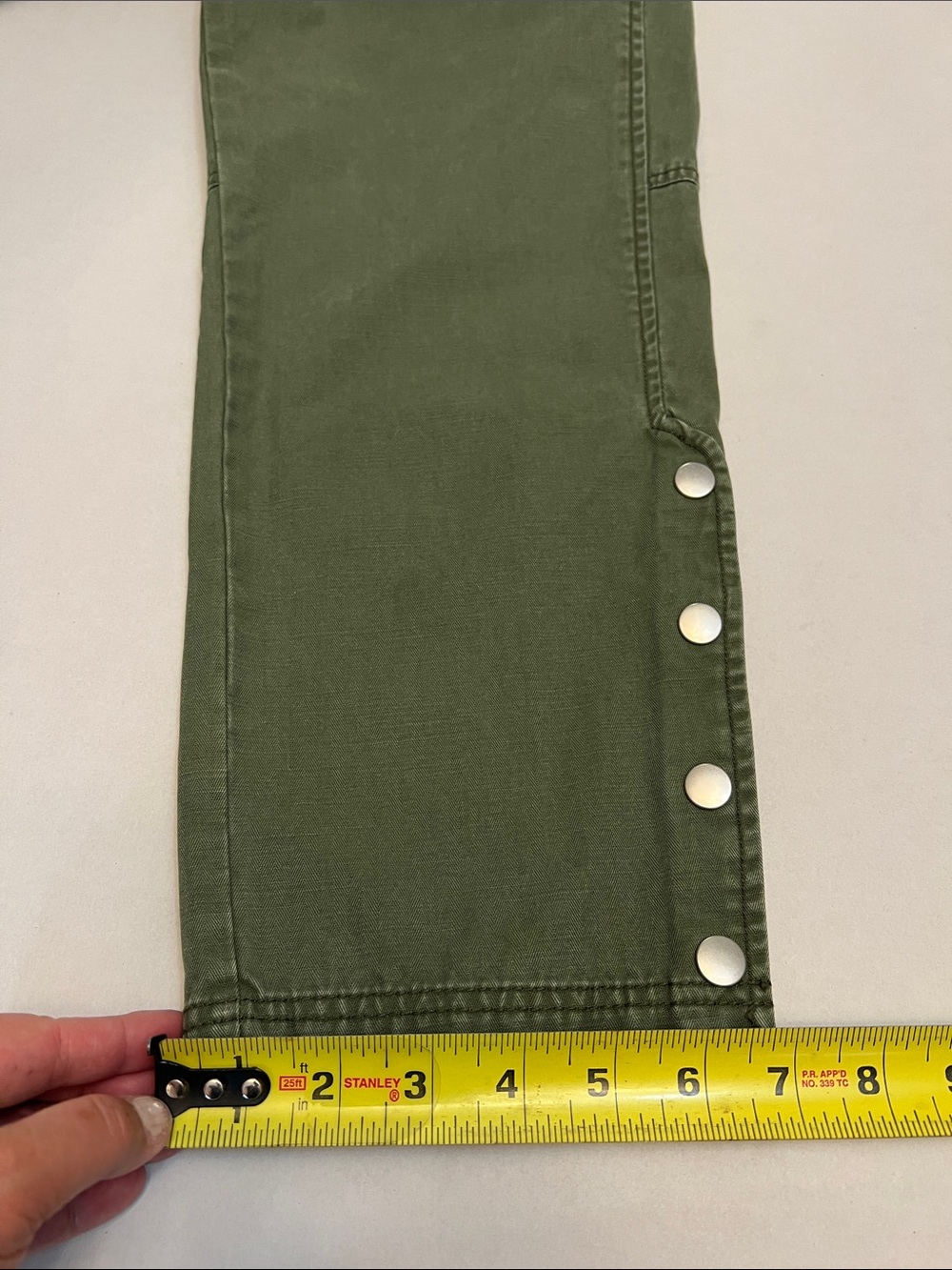 MARISSA WEBB UTILITY CARGO PANTS GREEN HIGH WAISTED 100% COTTON SIZE 4 WOMENS - Picture 15 of 16